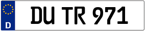 Truck License Plate